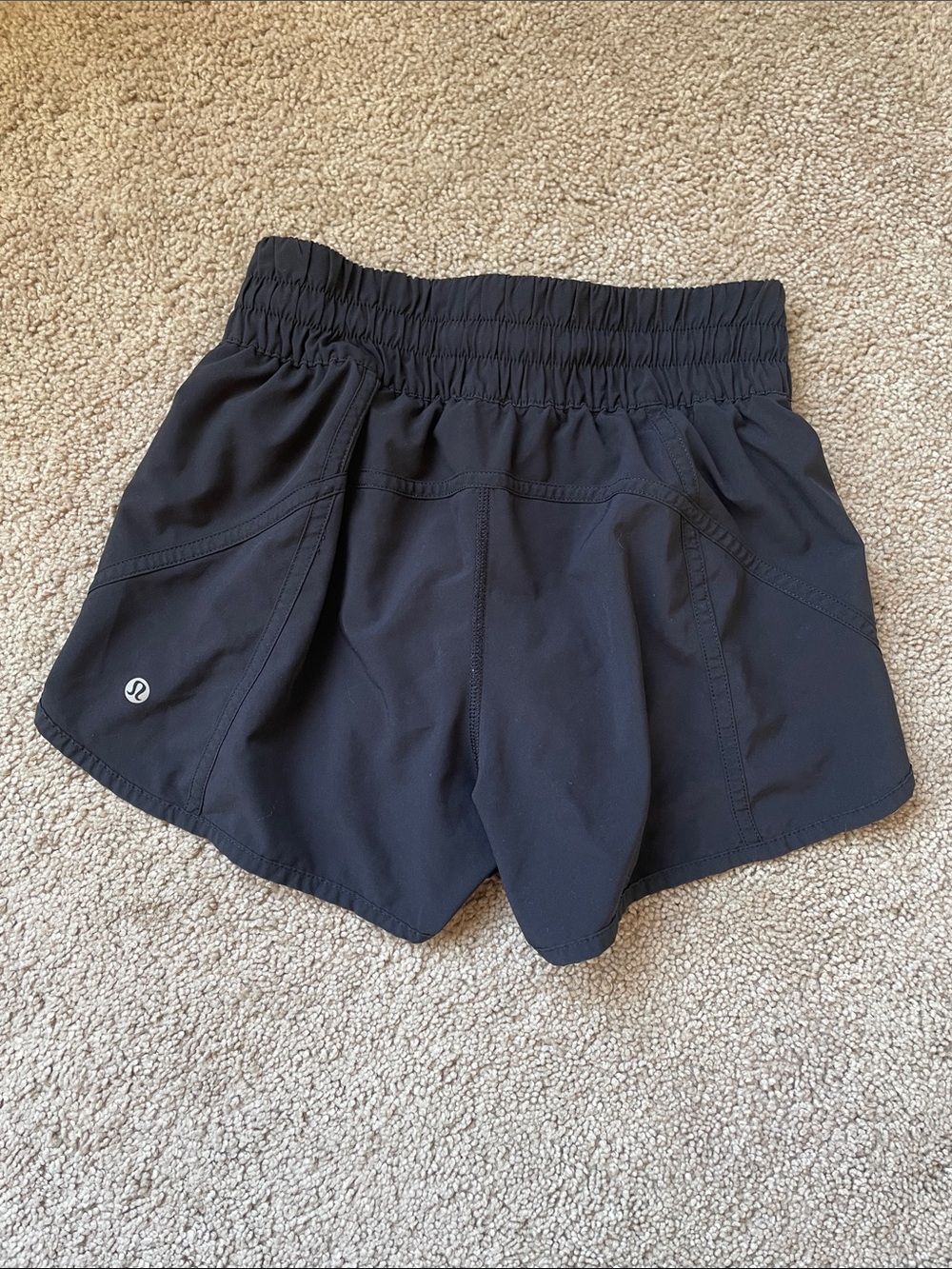 Lululemon Hotty Hot Black High-Rise Lined Athletic Shorts 4 Activewear 3.5 Inch